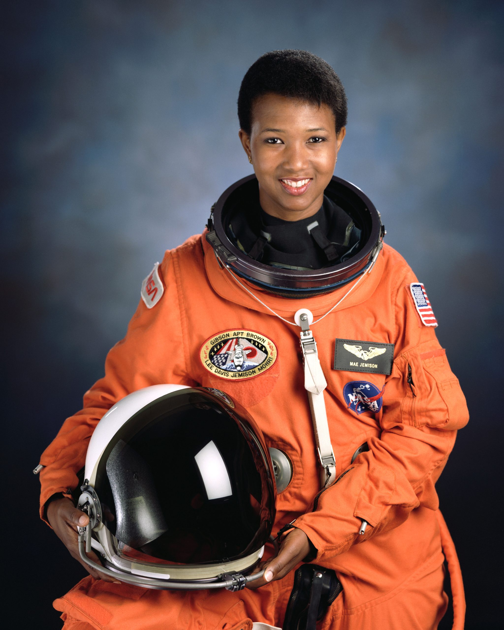 Mae Jemison in astronaut  suit 