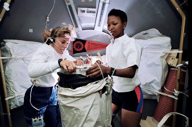 Mae Jemison Conducts Experiments in Orbit 
