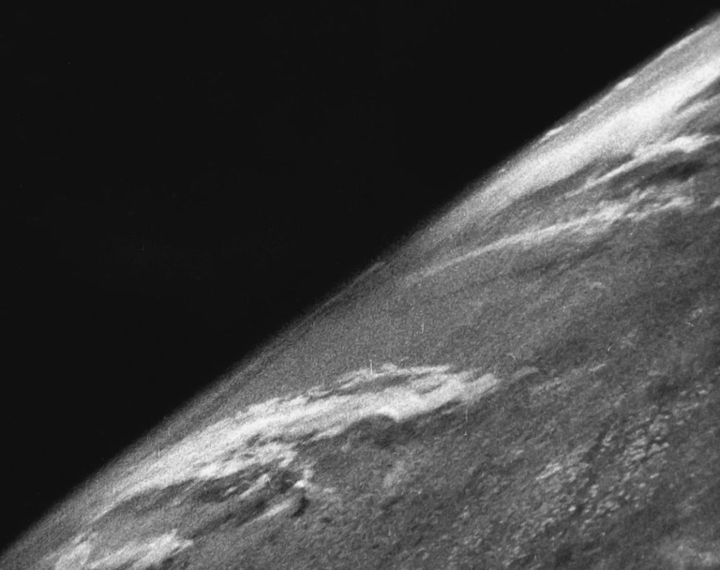 first photograph of earth from space