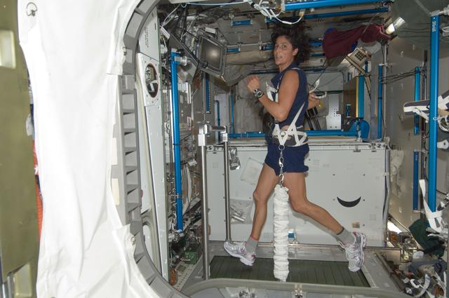 suni williams space station exercise